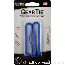 NITE IZE Gear Tie,Blue,6 In. L,PK2 GT6-2PK-03 553175437
